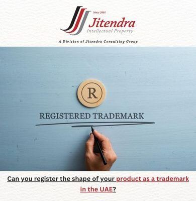 Can you register the shape of your product as a trademark in the UAE?